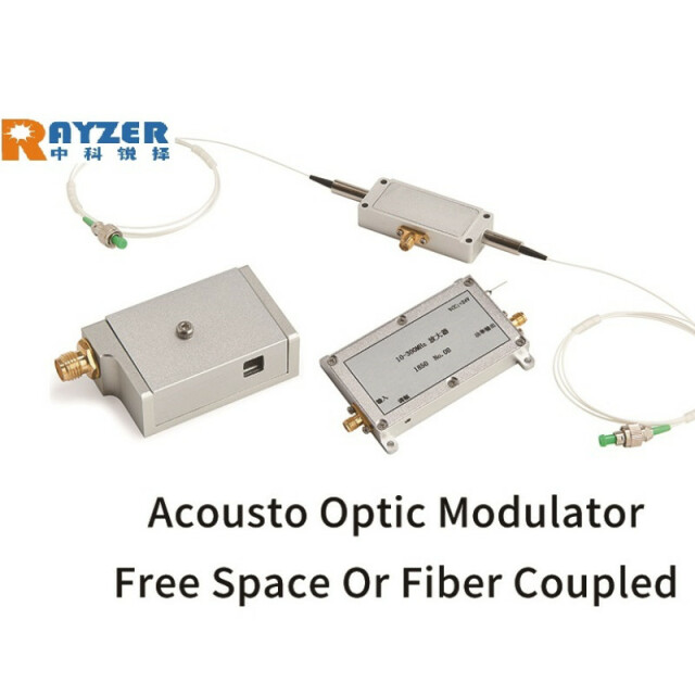 - Fiber Coupled Acousto-Optic Modulator / Frequency Shifter 1064nm/1550nm/2000nm AOM  80/100/120/150/200MHz