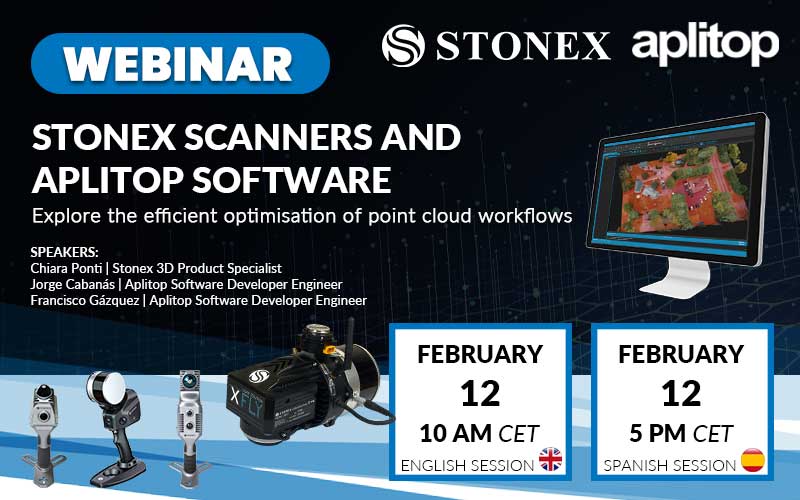 Stonex Scanners and Aplitop Software - Geo-matching
