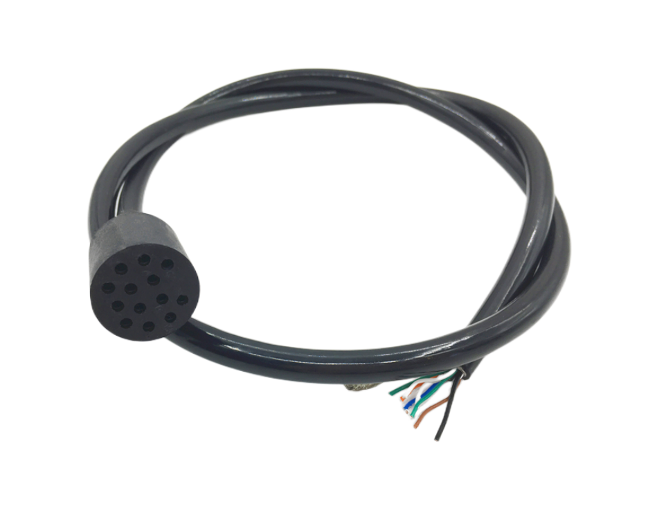 Micro Circular Ethernet 13 Contacts Male and Female Inline Connector ...