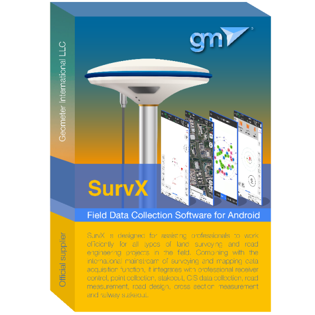 Android mobile application SurvX for surveyors