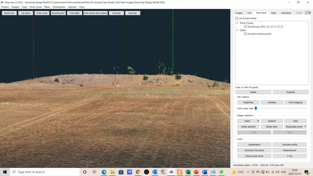 Creating a 3D Model of a Shooting Range Using Point Cloud Processing ...