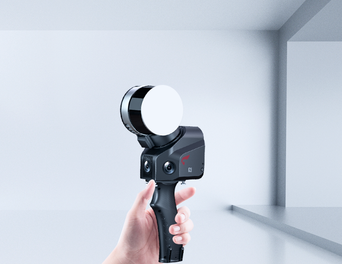 First generation 3D handheld scanner - SLAM100 - Geo-matching First generation 3D handheld scanner - SLAM100 - Geo-matching