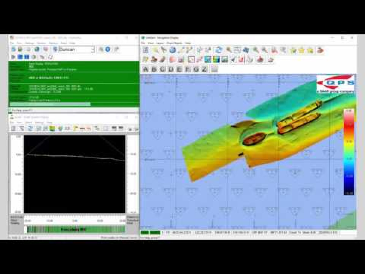 Qinsy Controller Window Dynamic Surface from QINSy to Qimera - Geo-matching