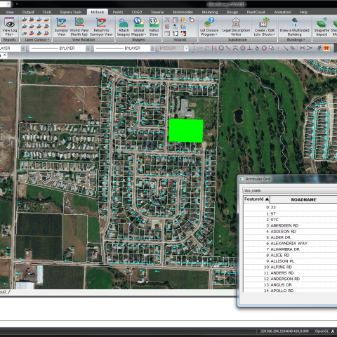 Geo Layout MicroSurvey CAD for Construction Layout - Geo-matching