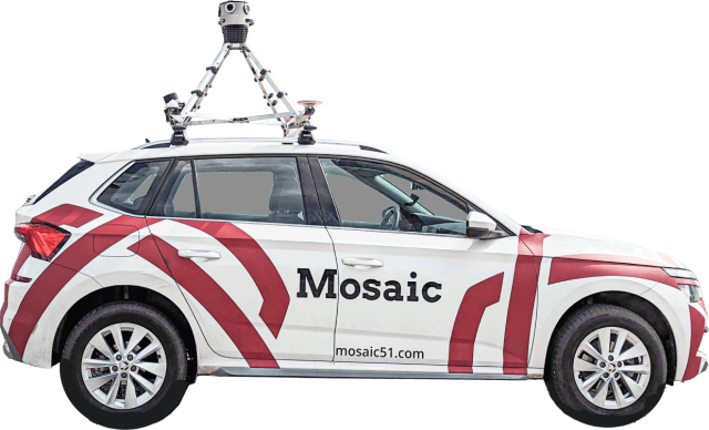 Mosaic Meridian Mobile Mapping System with High-Resolution 360° Camera and LiDAR 