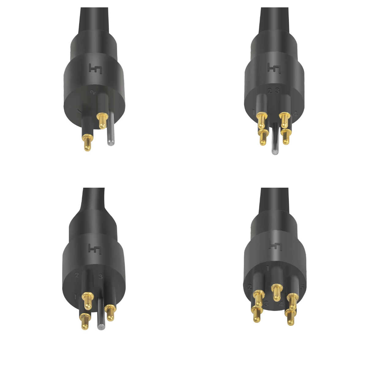 Circular Series 2/3/4/5 Pins Male Inline Watertight Connector for ...