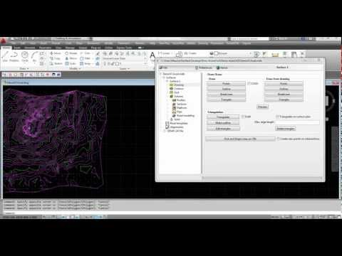 VisionCivil (EN) Create Surface & Contour Line - Geo-matching