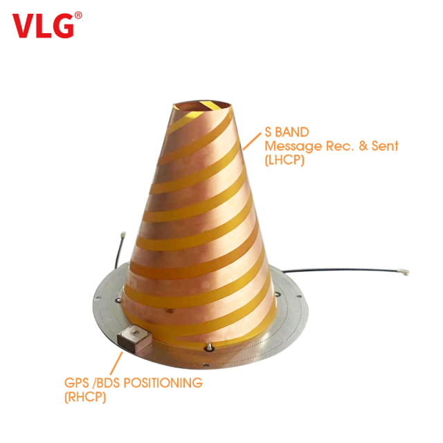 Passive S band MSS message communication & positioning helix Antenna  (VLG)