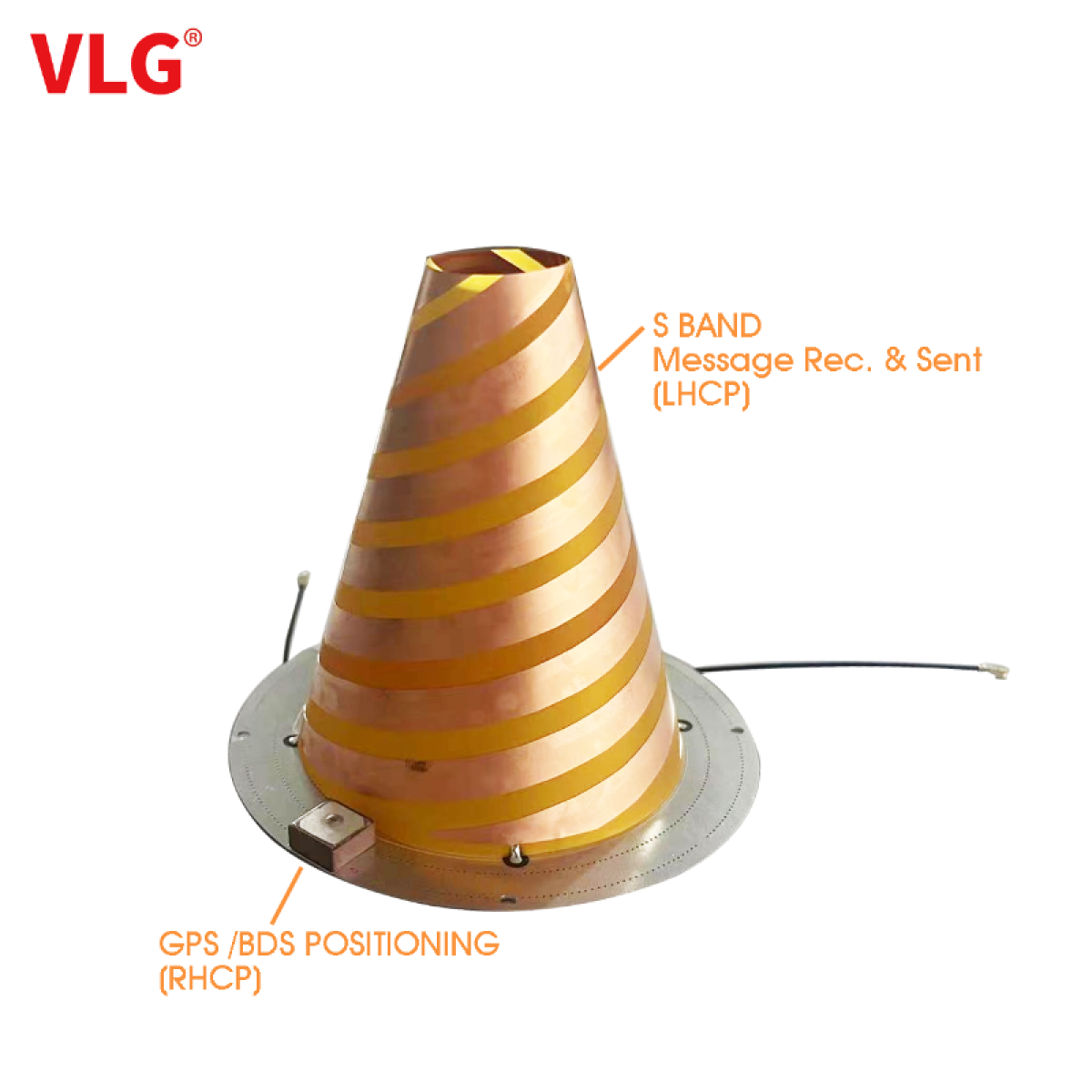 Mss Band Passive S band MSS message communication & positioning helix Antenna ...