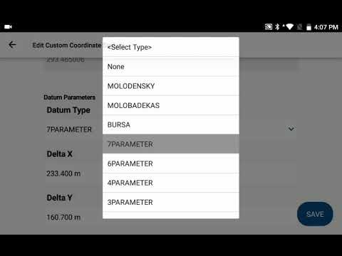 FieldGenius for Android 1.6 - Custom Coordinate System - Geo-matching