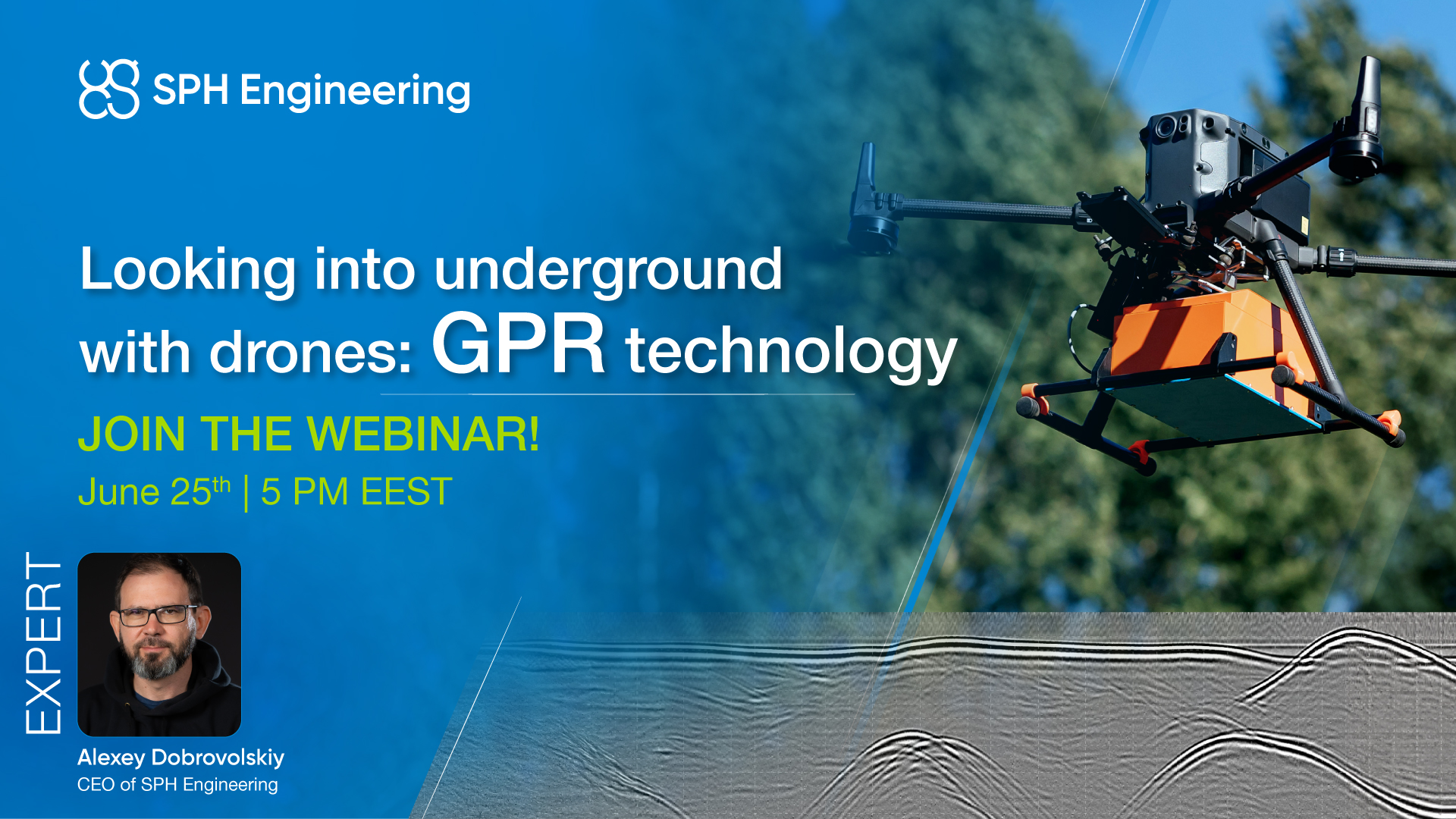 Exploring Underground with Drone-Based GPR - Geo-matching