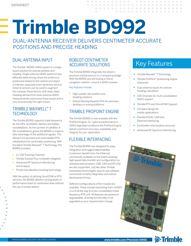 BD992 Receiver Module - Geo-matching