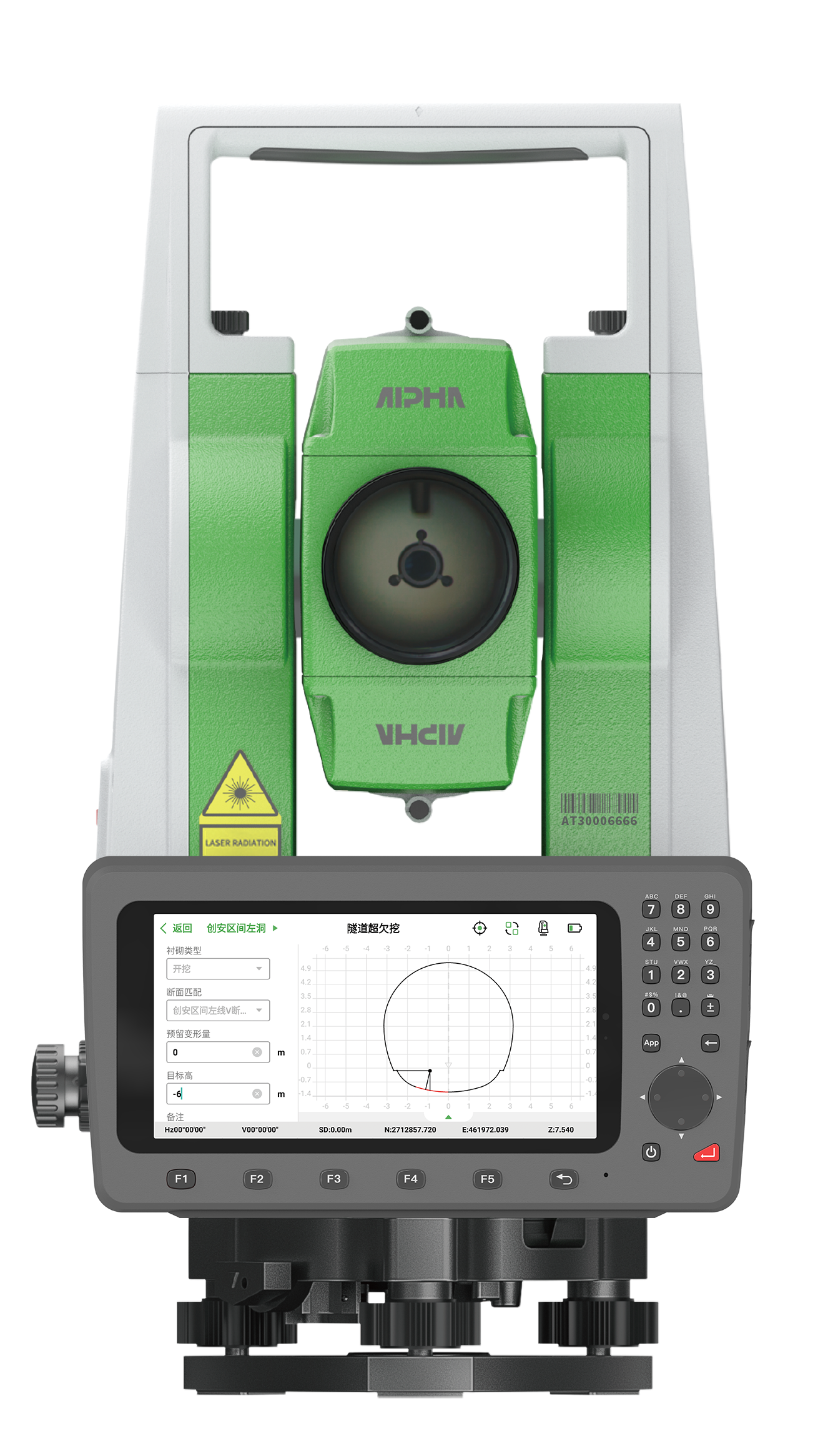 Alpha Tx Android 1″Total Station - Geo-matching